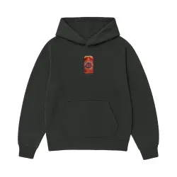 GRAPHITE MELBOURNE BITTER CAN EMBROIDERED HOODIE