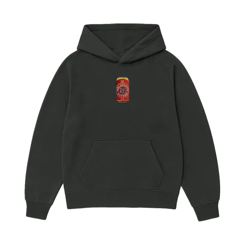 GRAPHITE MELBOURNE BITTER CAN EMBROIDERED HOODIE