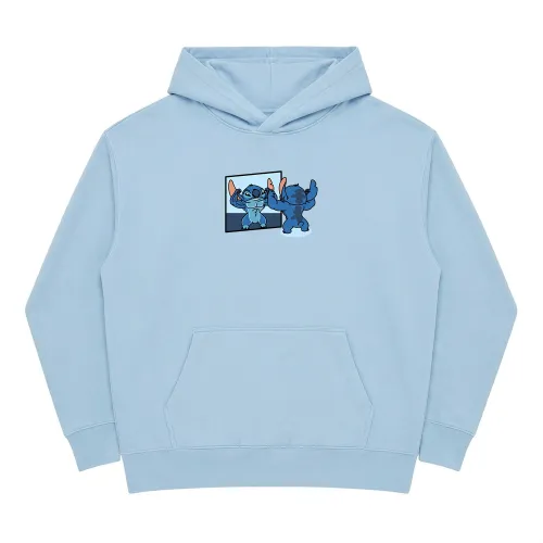LIGHT BLUE STITCH HOODIE