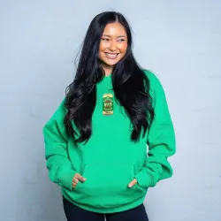 GREEN VB CAN EMBROIDERED HOODIE