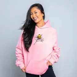 TOASTY CINNAMON BUN EMBROIDERED PINK HOODIE