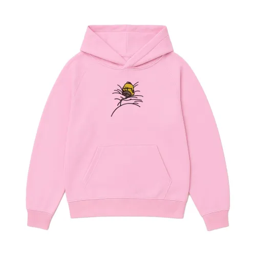 TOASTY CINNAMON BUN EMBROIDERED PINK HOODIE