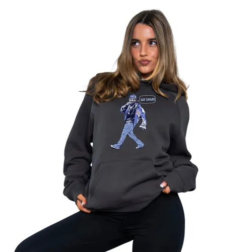 SAY DRAKE GRAPHITE HOODIE
