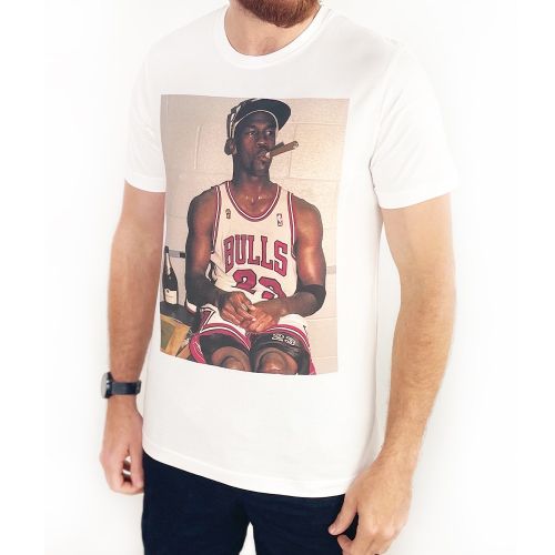SMOKING HOT JORDAN WHITE TEE