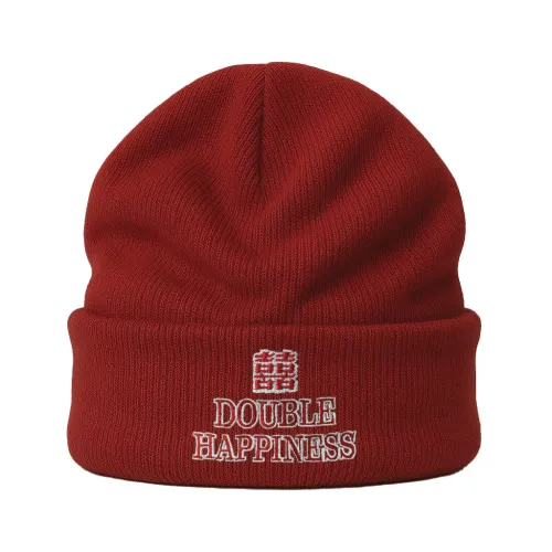 DOUBLE HAPPINESS VINTAGE RED BEANIE