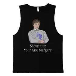 SHOVE IT MARGARET BLACK TANK