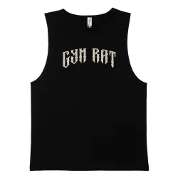 GYM RAT BLACK TANK
