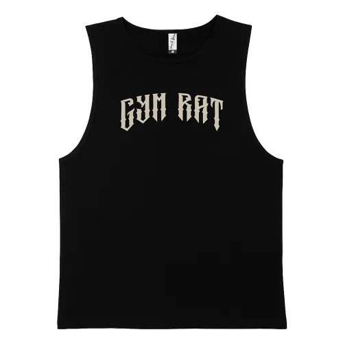 GYM RAT BLACK TANK