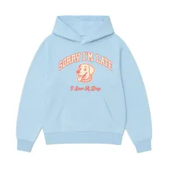 SORRY I'M LATE LIGHT BLUE HOODIE