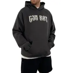 GYM RAT GRAPHITE HOODIE