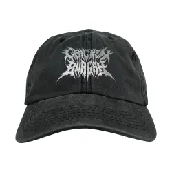 METAL CHICKEN BURGAH BLACK WASHED DAD HAT