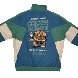 RETRO CHICKEN BURGAH CO TRACKSUIT JACKET