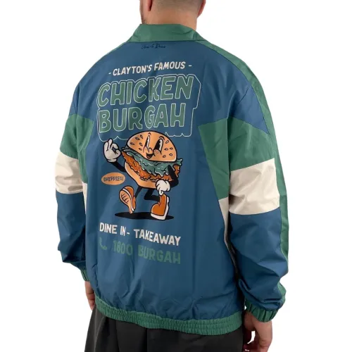 RETRO CHICKEN BURGAH CO TRACKSUIT JACKET