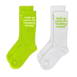 2 PACK WEARING CWOCS SOCKS