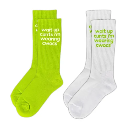 2 PACK WEARING CWOCS SOCKS