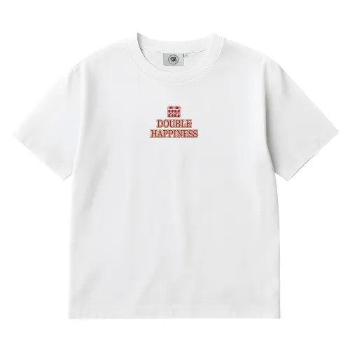 DOUBLE HAPPINESS WHITE TEE