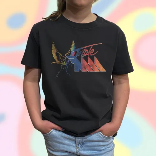 KIDS VINTAGE RETRO TRIPLE M T-SHIRT