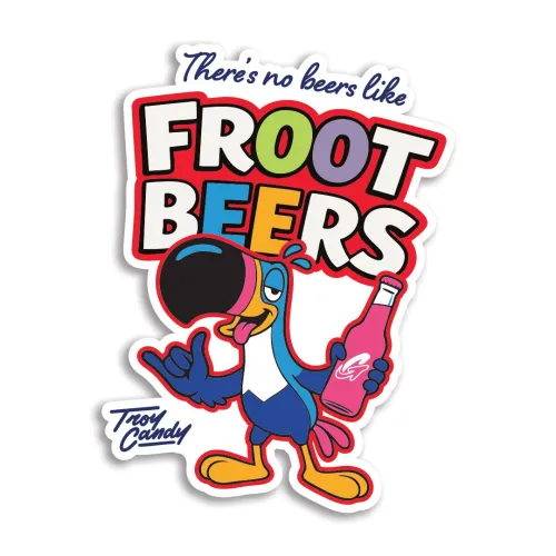 FROOT BEERS DIE CUT STICKER