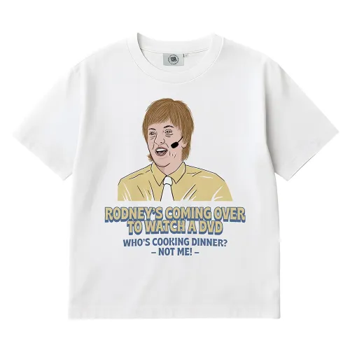 RODNEY'S COMING OVER WHITE TEE