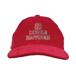 RED DOUBLE HAPPINESS CORD HAT