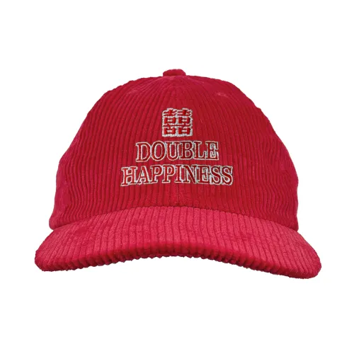 RED DOUBLE HAPPINESS CORD HAT