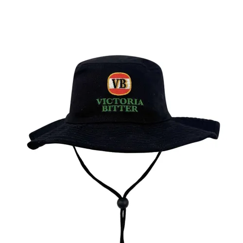 RETRO VICTORIA BITTER BLACK WIDE BRIM HAT