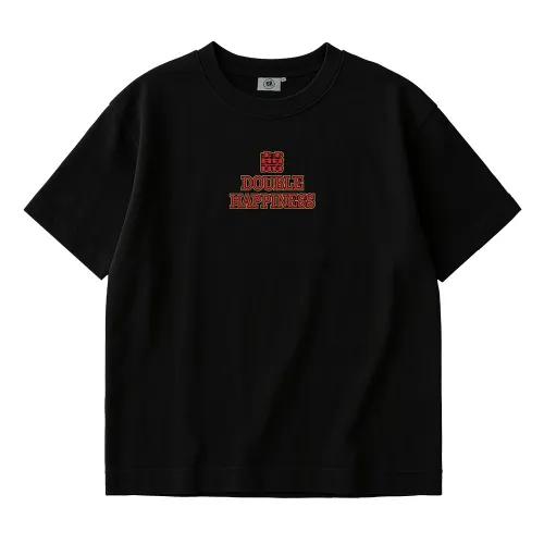 DOUBLE HAPPINESS BLACK TEE