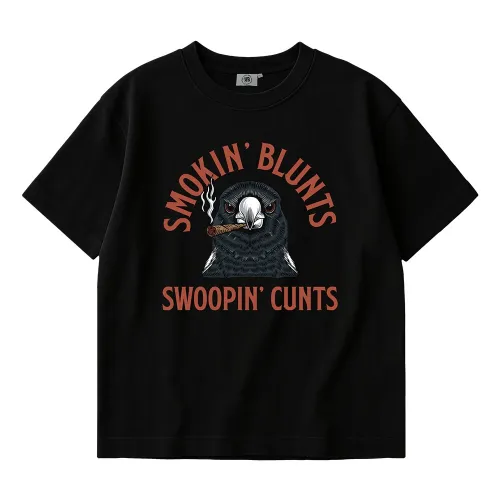 SWOOPIN' BLACK TEE
