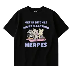 GET IN BITCHES BLACK TEE