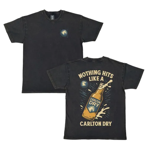 VINTAGE NOTHING HITS LIKE A CARLTON DRY F&B T-SHIRT