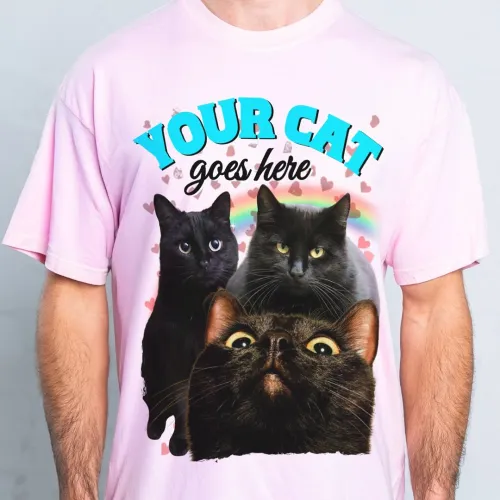 Cat Lover Custom Tee Builder - Add Your Furry Friend