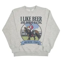 BEER & HORSE RACING WHITE MARLE CREW