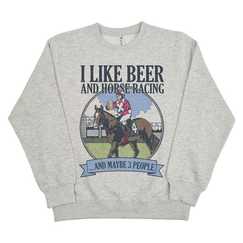 BEER & HORSE RACING WHITE MARLE CREW