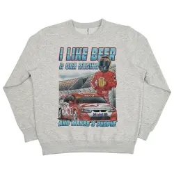 BEER & CAR RACING WHITE MARLE CREW
