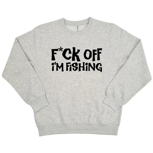 F OFF I'M FISHING WHITE MARLE CREW
