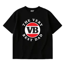 THE VERY BEST DAD MODERN LOGO BLACK TEE