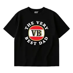 THE VERY BEST DAD HERITAGE LOGO BLACK TEE