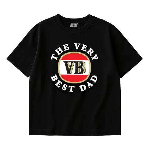 THE VERY BEST DAD HERITAGE LOGO BLACK TEE