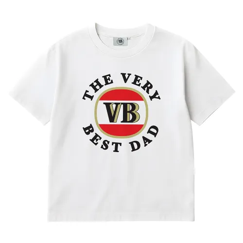 THE VERY BEST DAD HERITAGE LOGO WHITE TEE