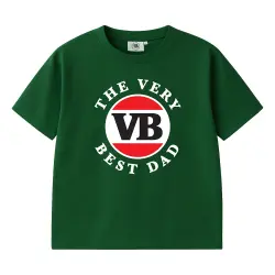 THE VERY BEST DAD MODERN LOGO GREEN TEE