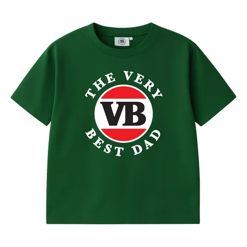 THE VERY BEST DAD MODERN LOGO GREEN TEE