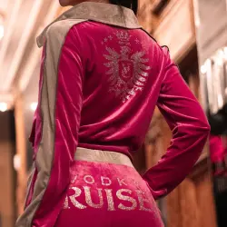 VODKA CRUISER PINK VELOUR TRACKSUIT SET