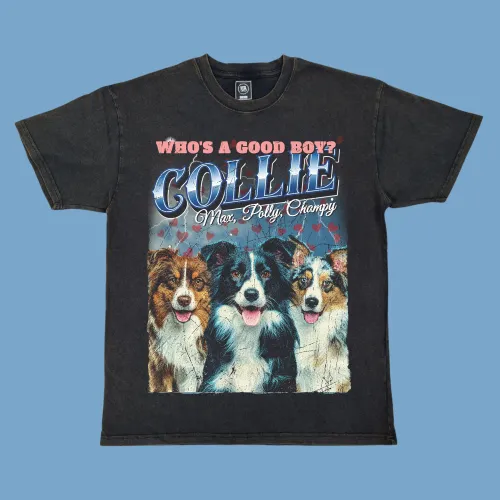 Custom Dog T-Shirt – Personalised Pet Photo Tee