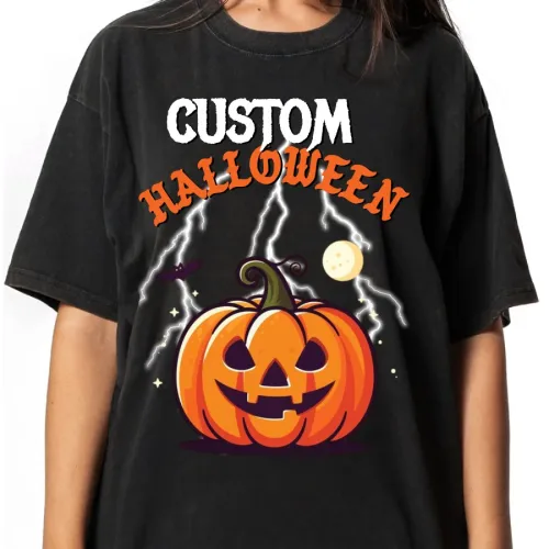 Custom Halloween T-Shirt – Personalised Spooky Tee