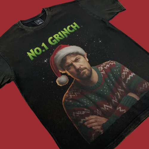 No. 1 Grinch Custom T-Shirt – Personalised Xmas Tee