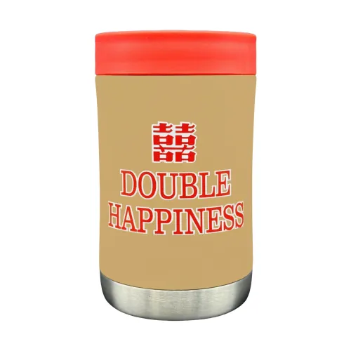 DOUBLE HAPPINESS INSULATED STUBBY HOLDER