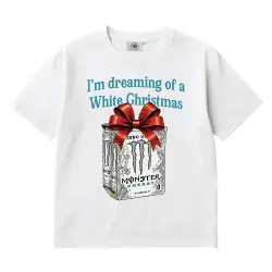DREAMING OF A WHITE CHRISTMAS WHITE TEE