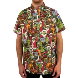 GRINCHMAS BUTTON UP SHIRT