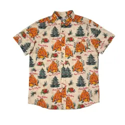 BIG BARRYS CHRISTMAS BUTTON UP SHIRT PRE ORDER