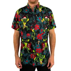 SESH GREMLIN CHRISTMAS BUTTON UP SHIRT